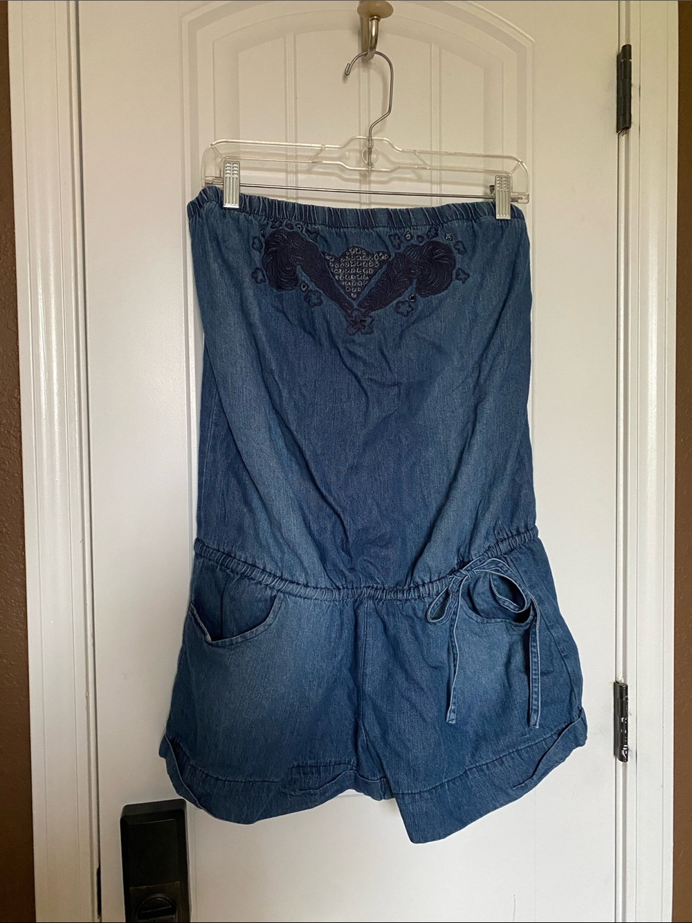 Blue Denim Summer Romper (Shorts)
